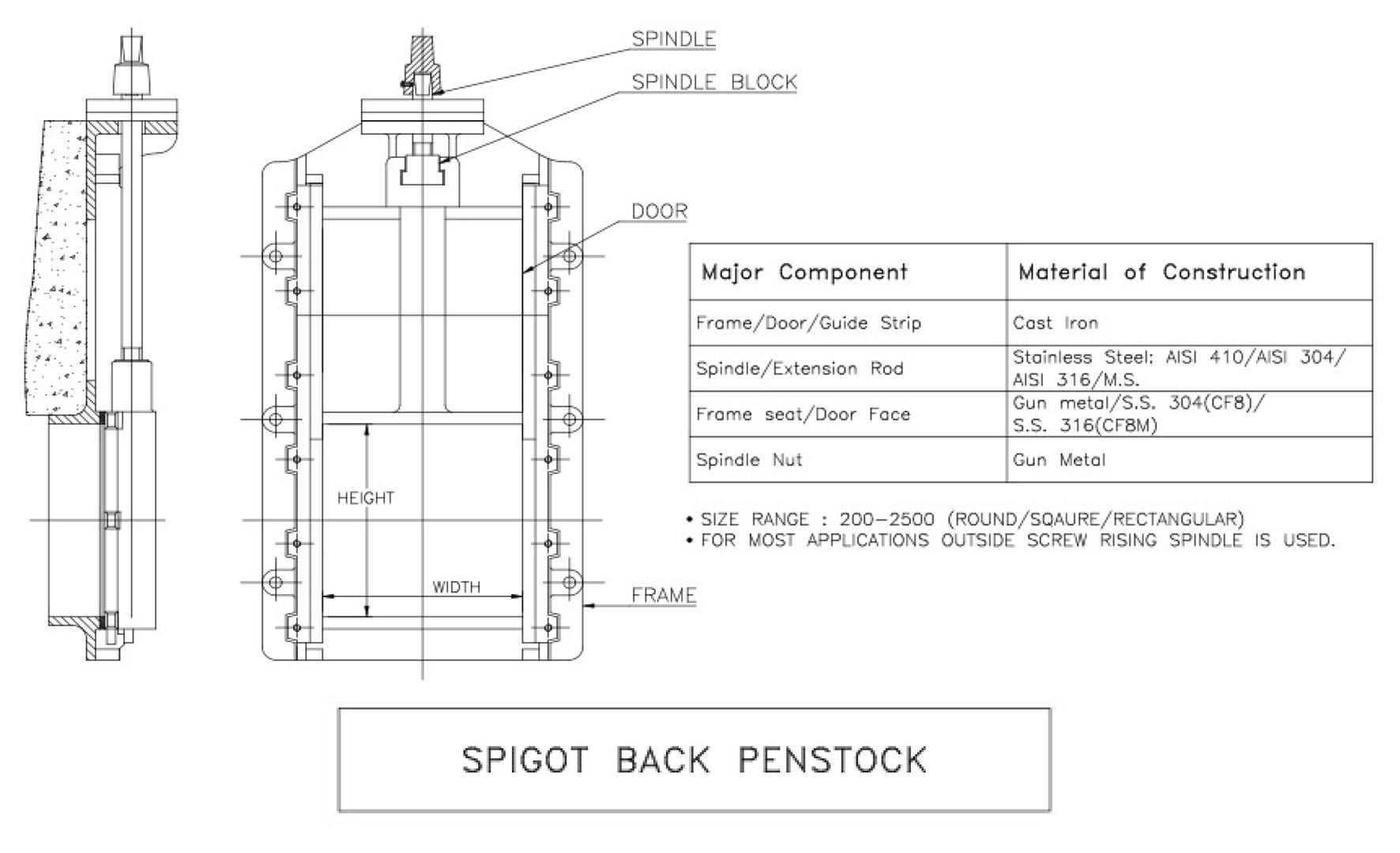 SPIGOT BACK